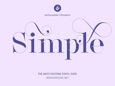 Simple :) Made with Lingerie Typeface designed for Fashion fashion font fashion fonts fashion typeface moshik nadav simple vogue fonts