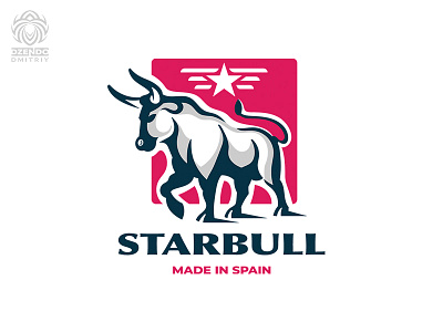 StarBull logo animal brand branding bull bullfight logo logotype star