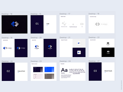 Le Campus - Brand Book branding logo typography ui vector