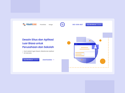 Powercode - Landing Page 2021 branding design graphic header landingpage uidesign uidesigns uiux webdesign