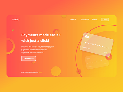 Payment website dashboad design glassmorphism payment ui ux website