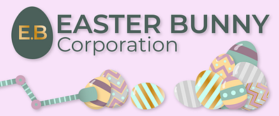 Easter Bunny Corp Eggsperience animation colourful easter easter eggs factory illustration illustrator robots