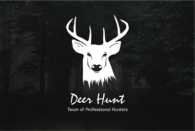 "Deer Hunt" Logo Design branding design flat graphic graphic design illustrator logo logo design minimal vector