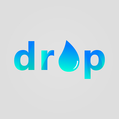 "Drop" Logo Design branding design flat graphic graphic design illustrator logo logo design minimal typography