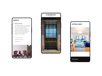 Ambassador Responsive architectural architecture building design landing mobile responsive ui uiux web design