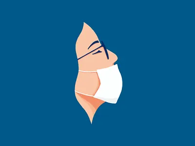 Breathe breathe color design draw flat illustration illustration art illustrations ipad mask negativespace pandemia procreate procreateapp