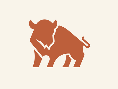 Bison abstract brand branding clean design golden ratio grid logo mark modern