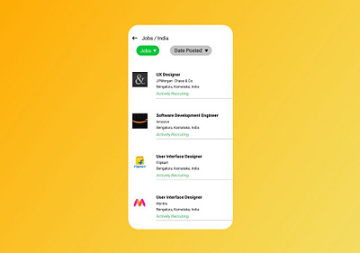 Job Listing app daily 100 challenge dailyui dailyuichallenge design figma design figmadesign ui ui design uidesign