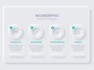 Neumorphic Powerpoint Infographic art branding design drawing minimal powerpoint design ppt ppt design typography ui ux web