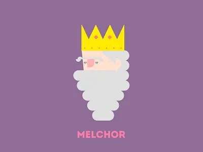 King Melchor design illustration portrait