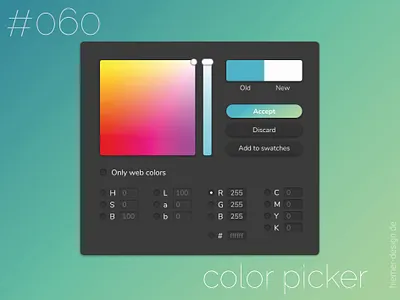 DailyUI 060 060 color palette color picker colorpicker colors colour picker colours daily ui 060 daily ui 60 dailyui dailyui060 dailyui60 dailyuichallenge photoshop redesign uidesign uidesigner