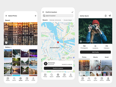 Wanderlust - Image upload app design travel app travel photography ui ux wanderlust