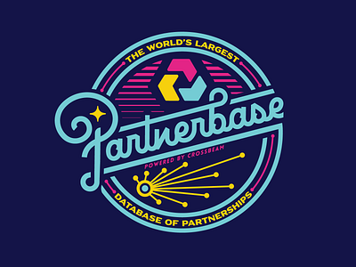 Partnerbase 2 branding calligraphy design district north design new hampshire typography vector