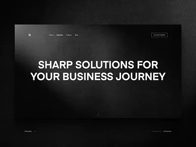 Sharplake | Website Design (Home page) black and white brand design brand identity branding design desktop graphic design homepage startup ui uiux user experience user interface design userinterface ux web web design webdesign website website design