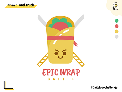 Daily logo 44 Food Truck 🌯 branding challenge dailylogo dailylogochallenge dailylogodesign design figma food illustration foodlogo illustration logo vector wrap