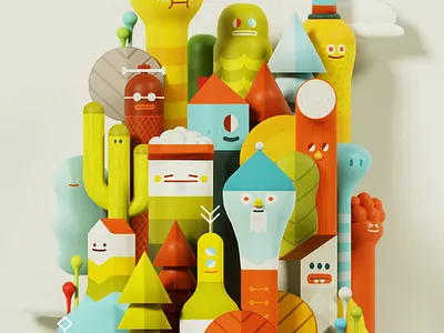 Charactercity 3D 3d illustration character design character illustration characters design vector illustration