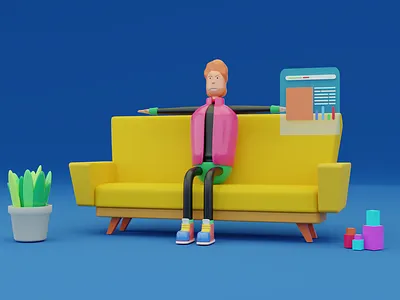 Cool Guy 3d artist 3dillustration characterdesign design illustration ui uidesign