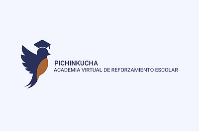 Logo Pichinkucha ai design flat illustration logo minimal typography