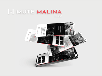 MUTE MALINA web design branding design graphic design logo minimal mockup ui ux