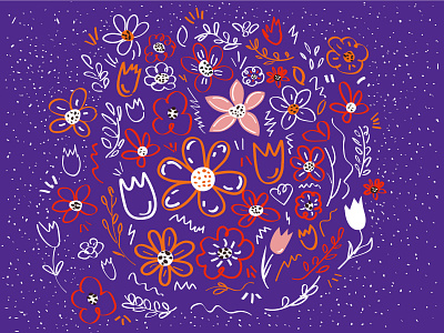 Flowers _2 adobe illustrator flowers illustration pattern vector