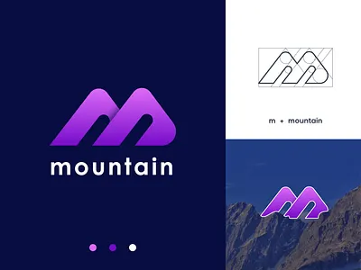 mountain Logo Design ( letter 'm' + mountain ) adventure logo app logo brand design brand identity branding graphic design hill hill logo logo design logo designer logo inspiration logotype m mountain logo minimalist logo modern logo mountain mountain logo nature logo outdoor logo peak