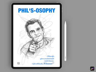 Phil Dunphy Illustration app art creative design family illustration ipad mobile modern photoshop print procreate typography