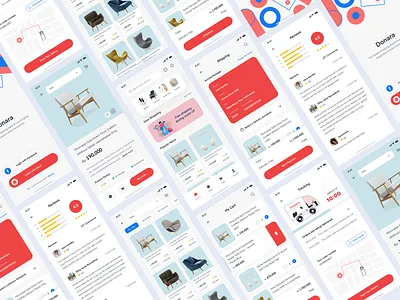 Donara - Ecommerce Mobile Platform 3 app card clean design ecommerce ios market marketplace minimalist mobile portfolio screen uidesign uxdesign whitespace