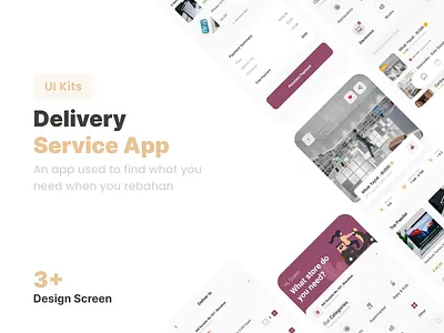 Delivery Service App - UI Mobile Design app delivery delivery app delivery service design figma mobile mobile app mobile ui service ui ui design uidesign uiux