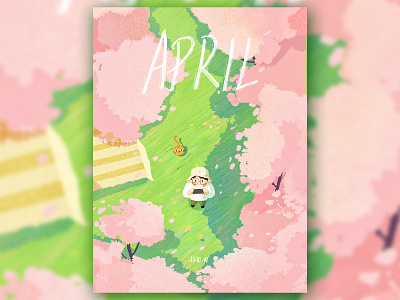 April design illustration