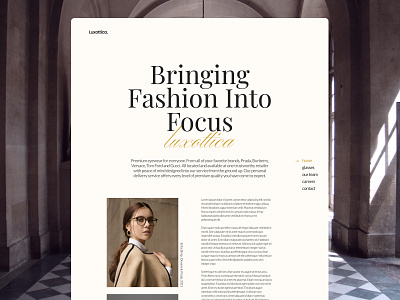 Fashion Brand - High End landing page fancy fashion fashion app fashion brand fashion concept fashion design fashion ui high end high end retouching landing page landing page concept landing page ui ui design ui designs uiux up market