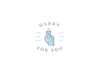 Happy for you design happy logo love modern