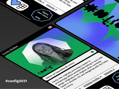 Config 2021 Name Tag card config2021 design figma figmadesign