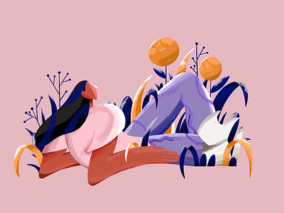 Tyymes DTIYS brightness character character design dtiys flat flat illustration girl illustrator pink