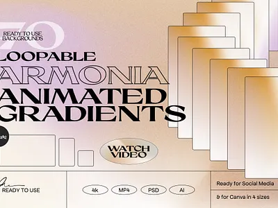 ARMONIA - Animated Gradients Background animated animated stories animated type apple design background background iphone gradients gradients background gradients background ig template instagram template iphone