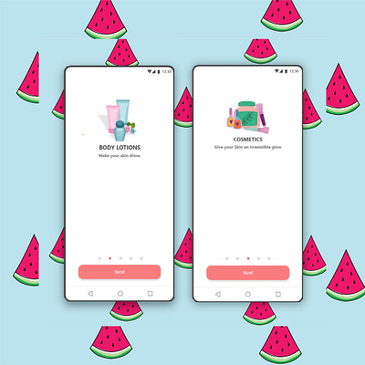 Beauty Store Mobile App UI Design adobe xd app branding design figma ui ui design uidesign uiux ux