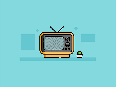 Television Icon art arts corona creative design flat design graphic design illustration ui ui ux vector