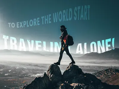 Travel Alone animation art branding design graphic design illustration logo typography vector web