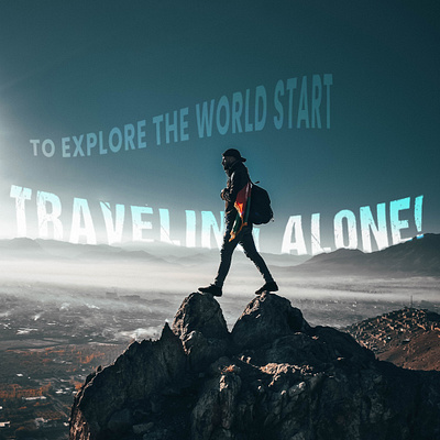 Travel Alone animation art branding design graphic design illustration logo typography vector web