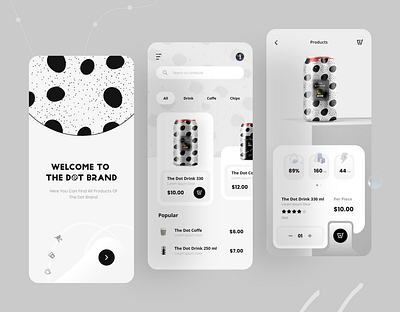 Ecommerce App UI Design app design app designer cocacola design drink ecommerce design interface minimal mobile app online store product trend ui design ux