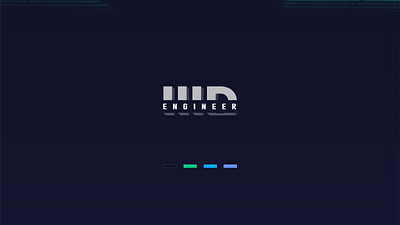 IIID ENGINDEER LOGO 3d branding engineer flat logo minimal