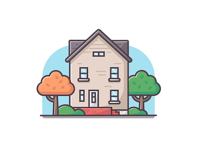 College House design design inspiration flat design icon illustration illustrator logo vector vector art vector illustration