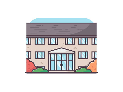 Apartment Building design design inspiration flat design icon illustration illustrator ui vector vector art vector illustration