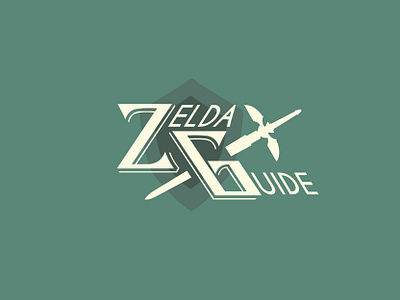 ZeldaGuide beige concours design art freelance graphisme jeuxvideo logo logodesign zelda