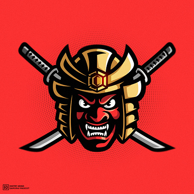 Dead Samurai cybersport demon dmitry krino eports logo japan katana mascot mascot character mascotlogo mask oni ronin samurai