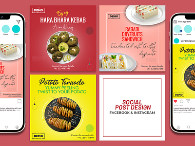 Social Media Food Banner Design banner banner ad banner design business banner instagram banner instagram post social banner social media design social post social post design