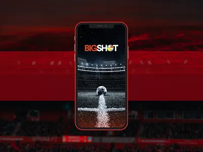 BIGSHOT - Sports App Splash Screen design football interaction sports typography ui uiux user experience user interface
