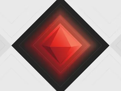Diamonds are forever 2danimation abstract animation black and white cyber diamon digital grey it red
