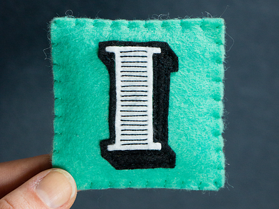 I / Ingeborg Striped 36daysoftype felt handmade ingeborg sewing