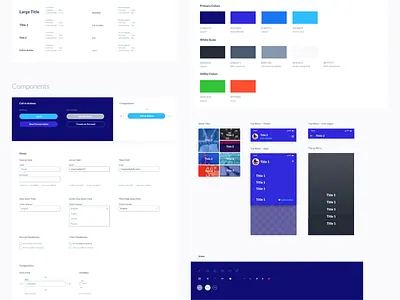 UI Kit Sample design system mobile app design ui kit ux ui
