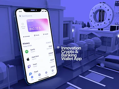 BeCASH — Innovation Crypto & Banking Wallet App app banking blockchain branding crypto debute design free illustrator mobile ui ux vector wallet web